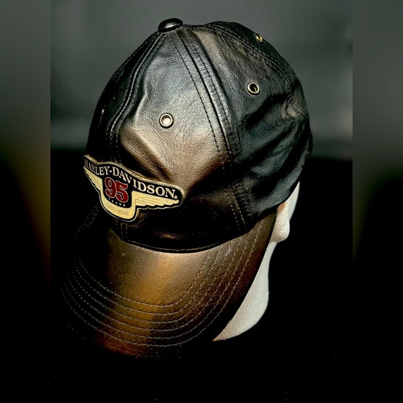 Harley Davidson Leather Anniversary hat - Picture 1 of 4
